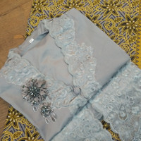 KEBAYA MODERN KATUN BORDIR BATIK KATUN BROS CANTIK ASLI INDONESIA