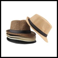 Jual (Promo!!) Topi Fedora Jerami Polos Dewasa Kualitas Import Impor .... Murah