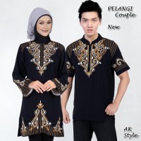 Pakaian Couple Baju Muslim Warna Hitam