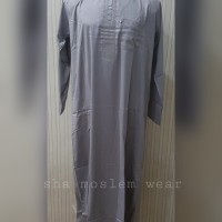 Jubah / Gamis Import / Thobe / Jubba Ikaf Dewasa Cokelat Polyester