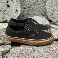 SEPATU VANS AUTHENTIC BLACK GUM RING GOLD SNEAKER PREMIUM GRADE ORI
