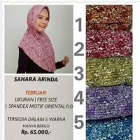 Jilbab Instan Motif Terbaru Elzatta Sahara Arinda 2018