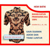 Hem Batik Exclusive Bahan Katun Primisima Asli 100%