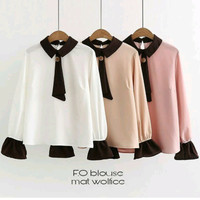fo blouse sr- baju atasan kerja - blouse tunik kemeja wanita muslim