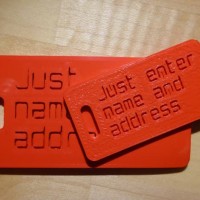 Jual Tag Nama Custom Name Tag Luggage Tag Gantungan Kunci Nama Custom Engra Murah
