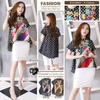 Jual Baju Atasan Wanita - Blouse Batik Modern - Atasan Baby Doll Murah