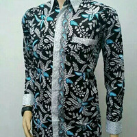 Jual Kemeja Pria Lengan Panjang Blarak Sogan Katun | BATIK PEKALONGAN Murah