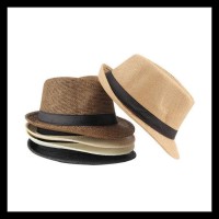 Jual Harga Terbaik! Topi Fedora Jerami Polos Dewasa Kualitas Import Impor Murah