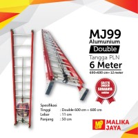 Tangga PLN Alumunium 12 Meter Mer MJ 99 Tangga Telkom Seperti fiber