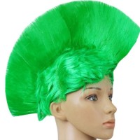 Jual RAMBUT MOHAWK PUNK WIG HIJAU GREEN PERSEBAYA HALLOWEEN KOSTUM MURAH Murah