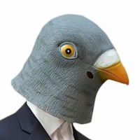 Jual TOPENG BURUNG LATEX PIGEON MASK HALLOWEEN KOSTUM MURAH Murah