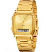 JUAL JAM Wanita merk Alfa Original DT Double Time Tali Rantai
