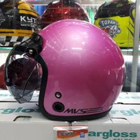 HELM MVISTAR CF RETRO PAKE KACA BOGO OSBE ORGINAL MVISTAR HALF FACE