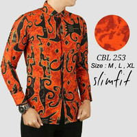 Jual KEMEJA BATIK PRIA SLIM FIT / BAJU BATIK PRIA LENGAN PANJANG CBL253 Murah