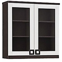 Lemari dapur 2 pintu kaca / kitchen set atas