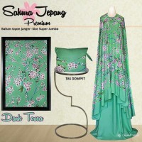 MUKENA SAKURA JEPANG EXCLUSIVE/ MUKENA BALI KATUN ADEM / BIG SIZE