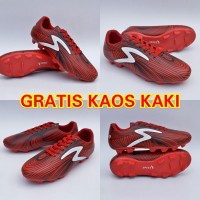 SEPATU SEPAK BOLA SPECS SOCCERS BARRICADA ULTRA MERAH HITAM BARU 39-44