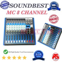MIXER SLIM SOUND BEST MC8 CHANNEL ORIGINAL Murah