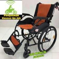 KURSI RODA ALUMUNIUM TEKUK APOLLO BISA LIPAT KECIL KUAT DAN RINGAN