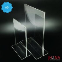 Promo Tempat Brosur / Nomor Meja / Tent Holder Akrilik / Acrylic
