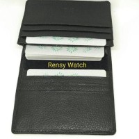 Jual Dompet Kartu/Card Holder Braun Buffel Kulit Asli. Berkwalitas