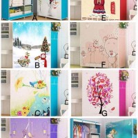Promo Cloth Rack Motif 3D Rak Lemari Baju Gambar Organizer Unik Lucu