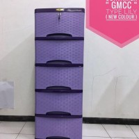 Sale! Lemari Plastik Murah Merk Gmcc Tipe Lily Polos Susun 4 Unik