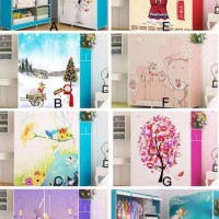 Promo Cloth Rack Motif 3D Rak Lemari Baju Gambar Organizer Unik Lucu