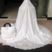 Terbaru mukena sutra dove Bordir Laba2 Wianda Polos