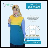 (Turun Harga!!) Baju Atasan Wanita Muslim / Blouse / Blus / Casual