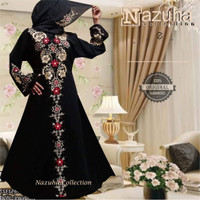 Jual Baju gamis pesta Zahra | Dress jumbo-longdress flower-party muslimah Murah