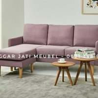CUCI GUDANG ! JUAL SOFA TAMU SUDUT RETRO JEPARA MURAH MINIMALIS MODERN