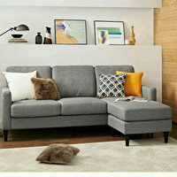 sofa L ruang keluarga (furniture, meja, depan, nakas, bufet, kursi)