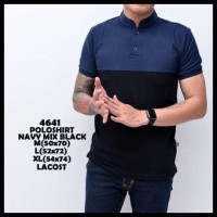 (Harga Terbaik) Polo Shirt Pria | Kaos Cowok Polo Hitam Polos Kerah