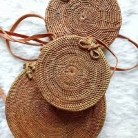 Jual Bali Rotan - Tas Rotan Bulat 15CM Murah