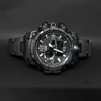 JAM TANGAN PRIA RANTAI MIKA G-SHOCK GWG 1000 HITAM LIST PUTIH
