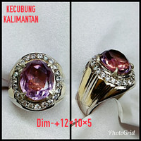 NATURAL BATU AKIK KECUBUNG KALIMANTAN/ CINCIN MEWAH STONE CASTING