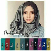 jilbab pashmina velvet murah berkualitas grosir