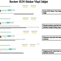 Promo Kertas Stiker Sun Specialist Sticker Vinyl Inkjet Matte A4 -