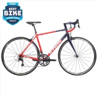 Sepeda Balap Pro Road Bike Race Racing Triban 540 RedBlue Carbon Alloy