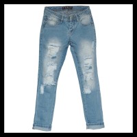 Baru . . Ori Celana Boyfriend - Ga Tembus / Ripped Jeans Wanita