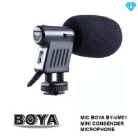 Jual Mic Boya VM-01 Microphone for DSLR Camcorder Professional Murah