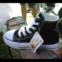 Paling Laris ! Sepatu Sekolah Converse Allstar Hitam Putih Anak Kids