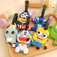 Jual tag koper kartun travel silikon ID card silicone luggage tag stk011 Murah
