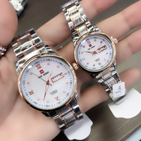 (Sale) OBRAL MURAH JAM TANGAN FOS ARMY COUPLE RANTAI