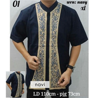 shohib baju koko kerah sanghai tangan pendek bordir zaidan 08 Source Source Jual .