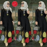 Gamis maxi firda | baju muslim wanita terbaru