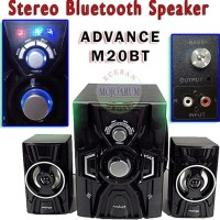 New! M20Bt Stereo Bluetooth Aktif Speaker Advance Active Fm Subwoofer