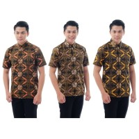 HBT105 Hem Batik Katun Premium Motif Etnik Modern Murah Kemeja Baju