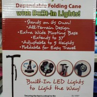 MURAH Trusty Cane / Tongkat Lipat Lampu Led /Alat Bantu Jalan Manula